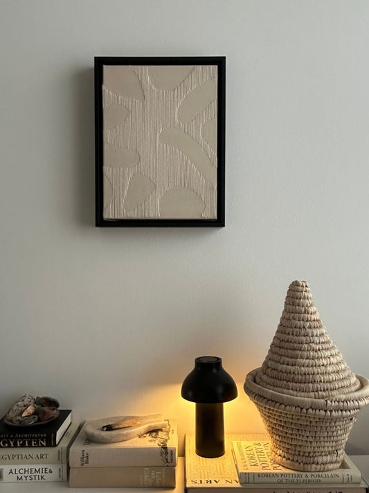 Twisted Thoughts, Handgesticktes Original Kunstwerk auf Leinwand
