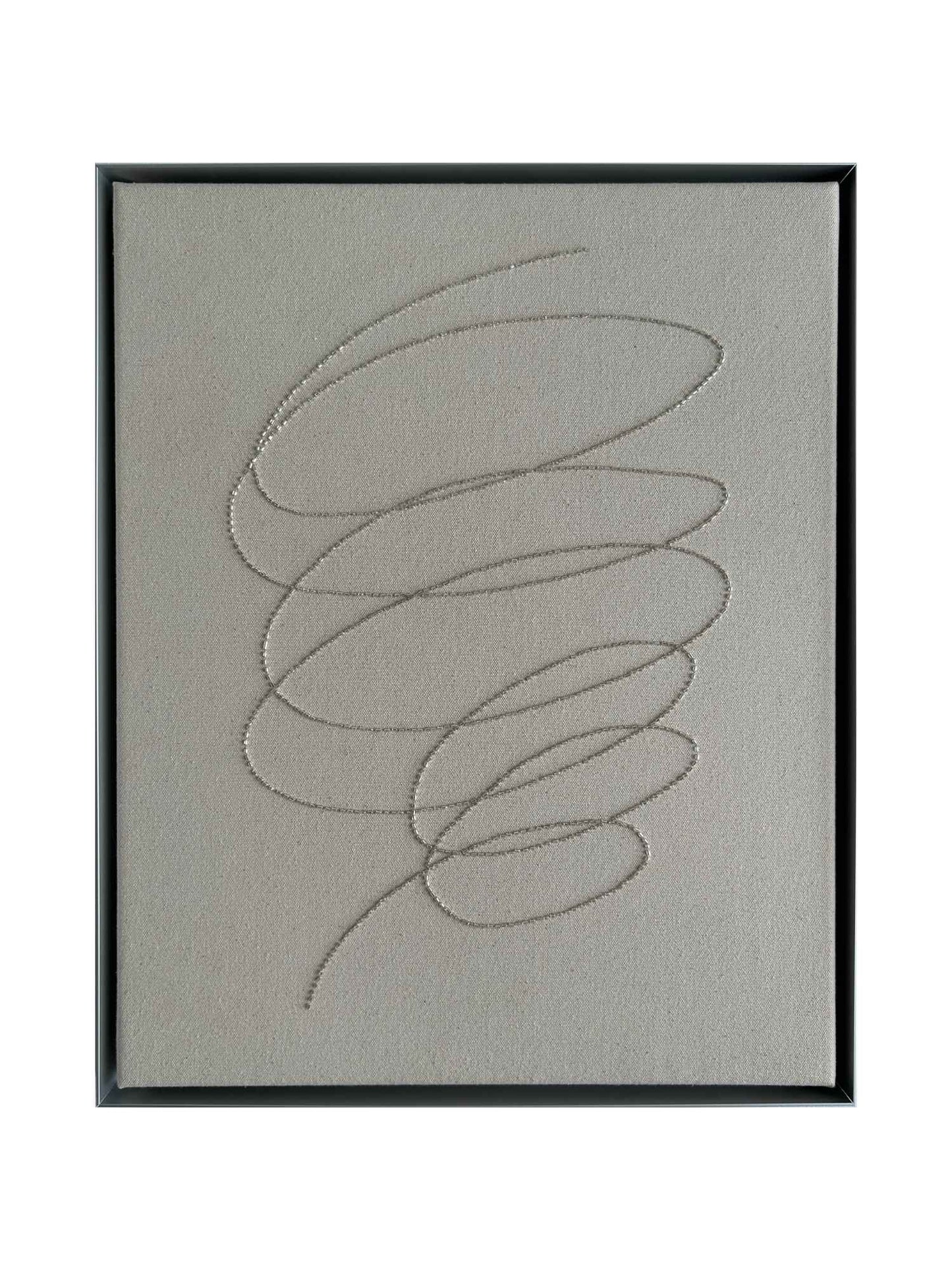 Motion 1, Handgesticktes Original Kunstwerk auf Leinwand