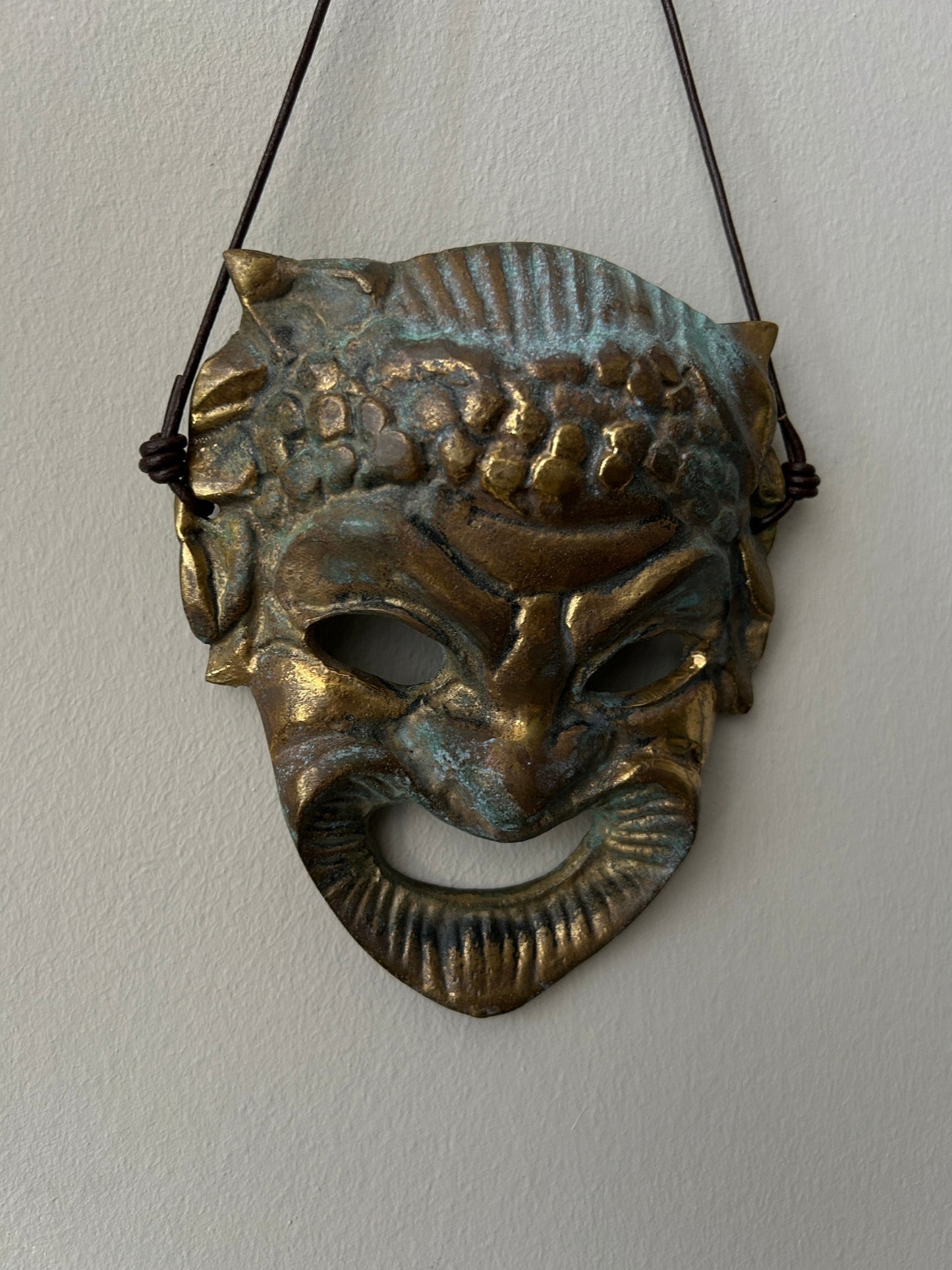 Schwere Vintage Wandmaske