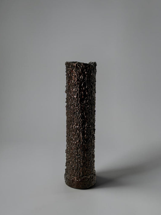 Brutalistische Bronze Vase