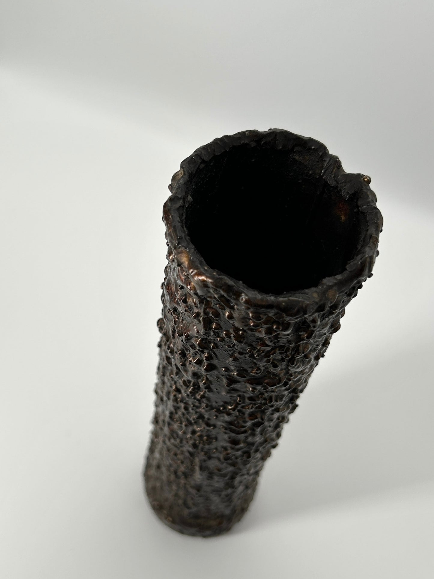Brutalistische Bronze Vase