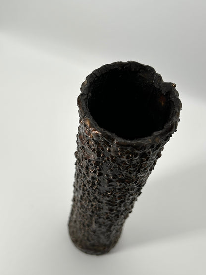 Brutalistische Bronze Vase