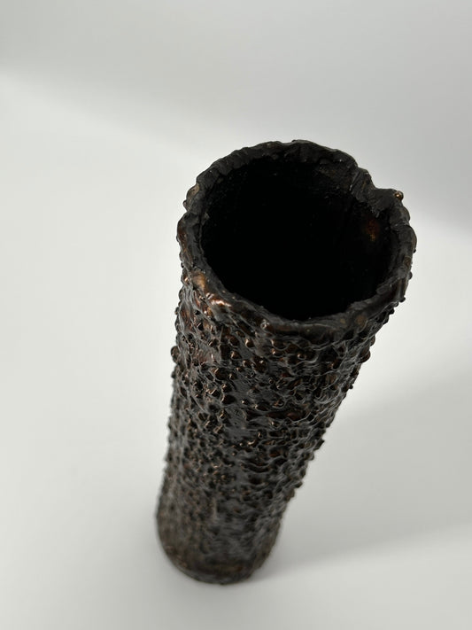 Brutalistische Bronze Vase