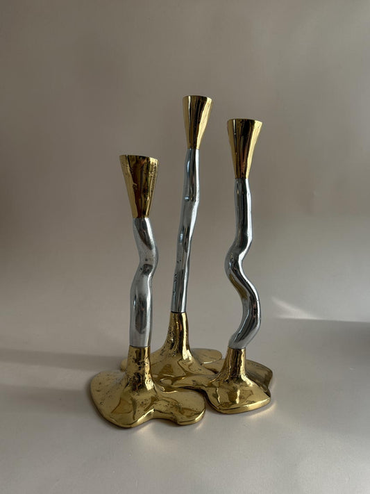 David Marshall „Puzzle“ Kerzenständer Set, 1970er