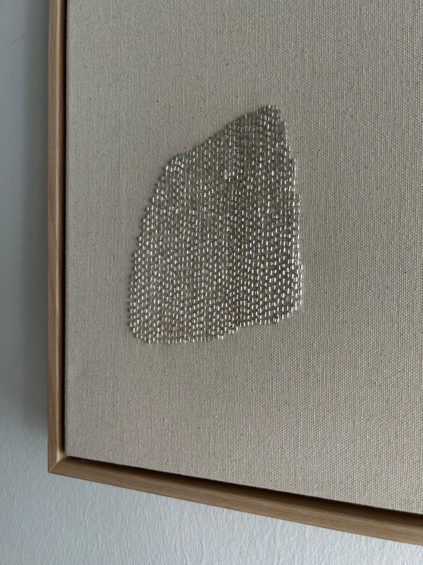 Mountain 2, Handgesticktes Original Kunstwerk auf Leinwand