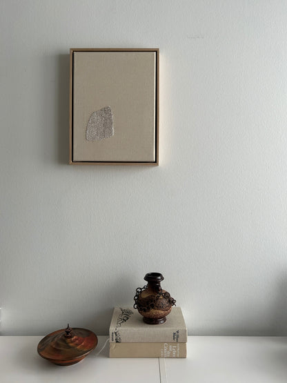 Mountain 2, Handgesticktes Original Kunstwerk auf Leinwand