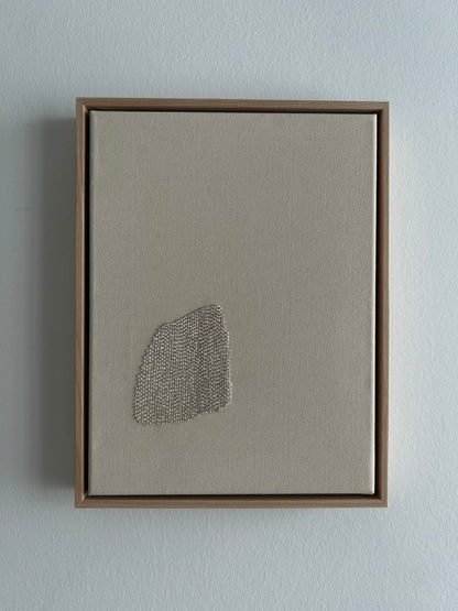 Mountain 2, Handgesticktes Original Kunstwerk auf Leinwand
