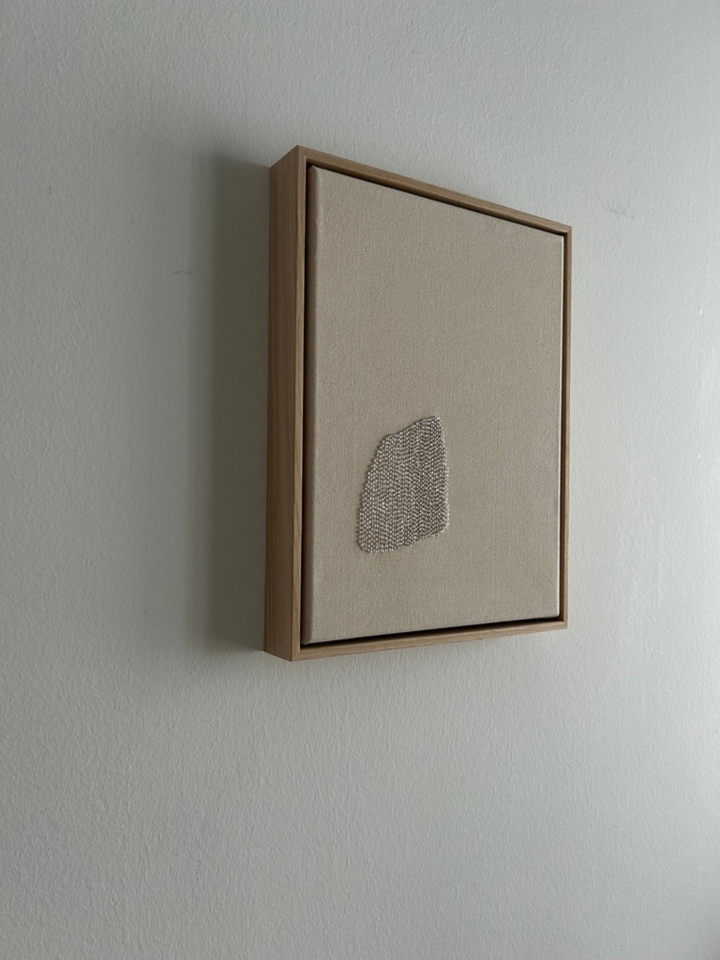 Mountain 2, Handgesticktes Original Kunstwerk auf Leinwand