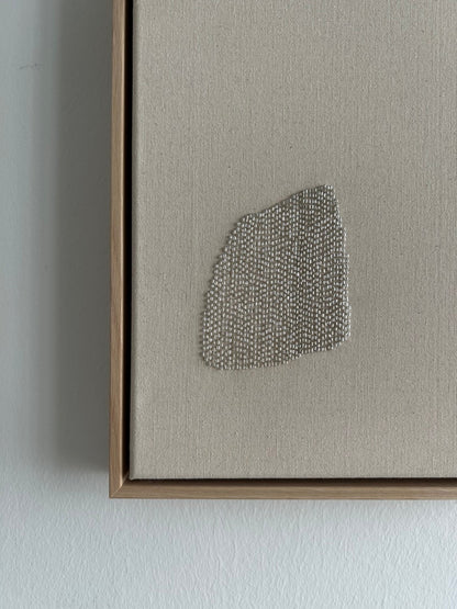 Mountain 2, Handgesticktes Original Kunstwerk auf Leinwand
