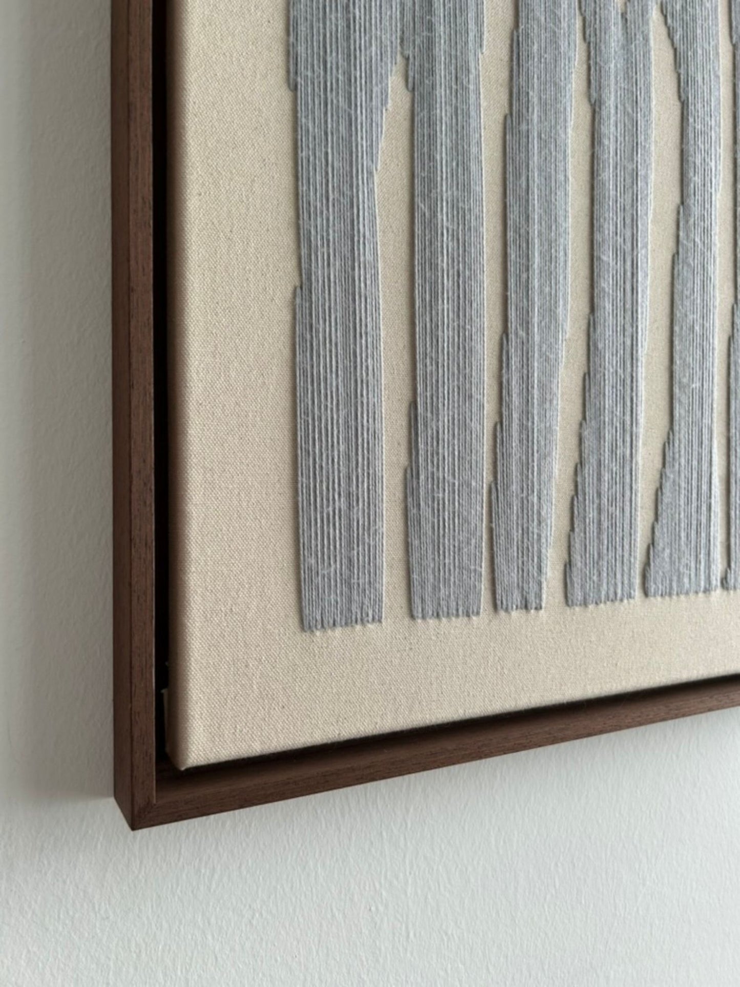 Trees 1, Handgesticktes Original Kunstwerk auf Leinwand