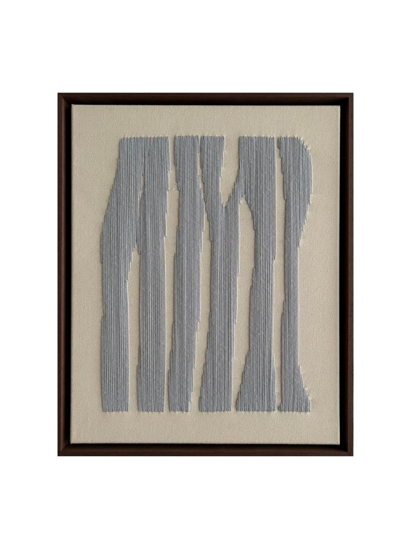 Trees 1, Handgesticktes Original Kunstwerk auf Leinwand