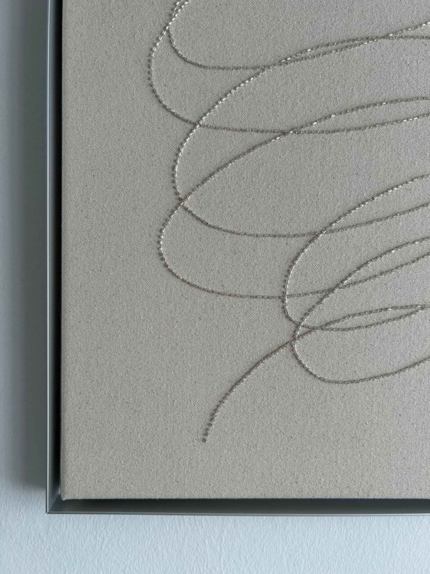 Motion 1, Handgesticktes Original Kunstwerk auf Leinwand