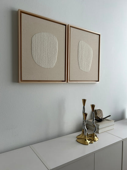 Raindrop, Handgesticktes Original Kunstwerk auf Leinwand