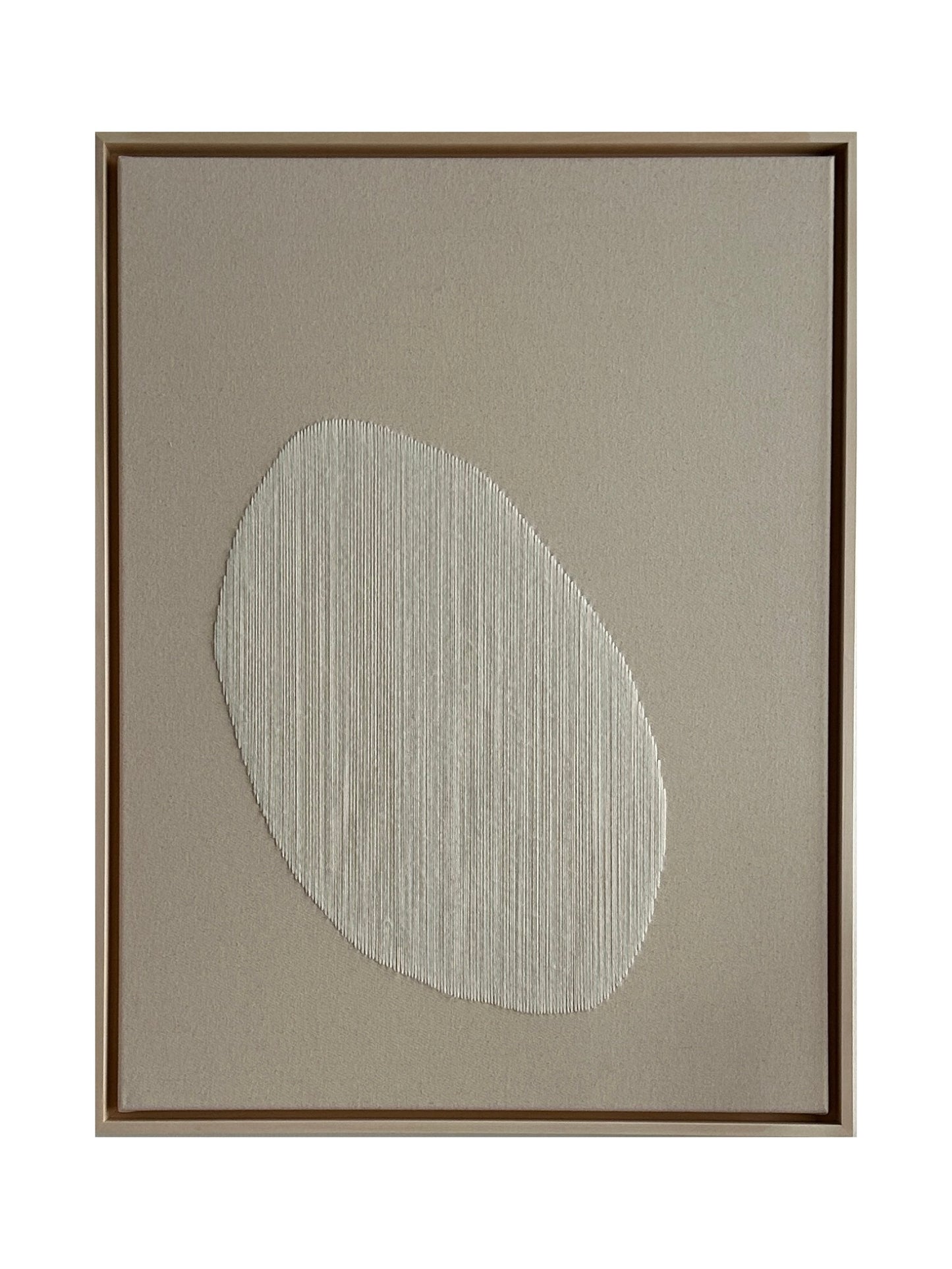Big Raindrop, Handgesticktes Original Kunstwerk auf Leinwand