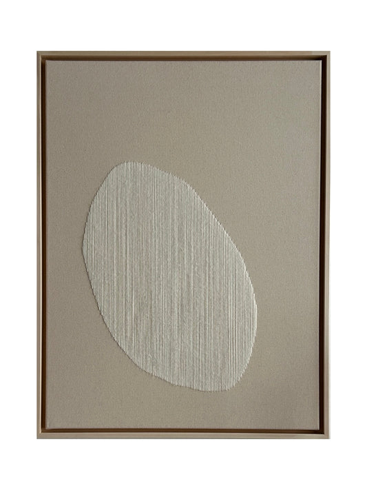 Big Raindrop, Handgesticktes Original Kunstwerk auf Leinwand