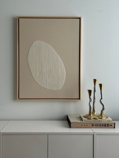 Big Raindrop, Handgesticktes Original Kunstwerk auf Leinwand