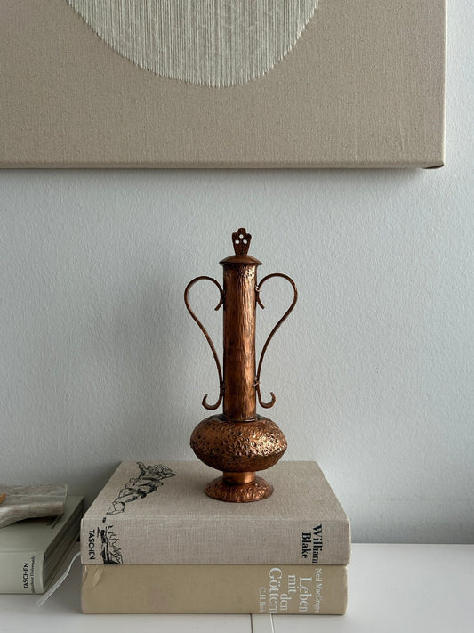 Skulpturale Vintage Kupferkanne, 1970er
