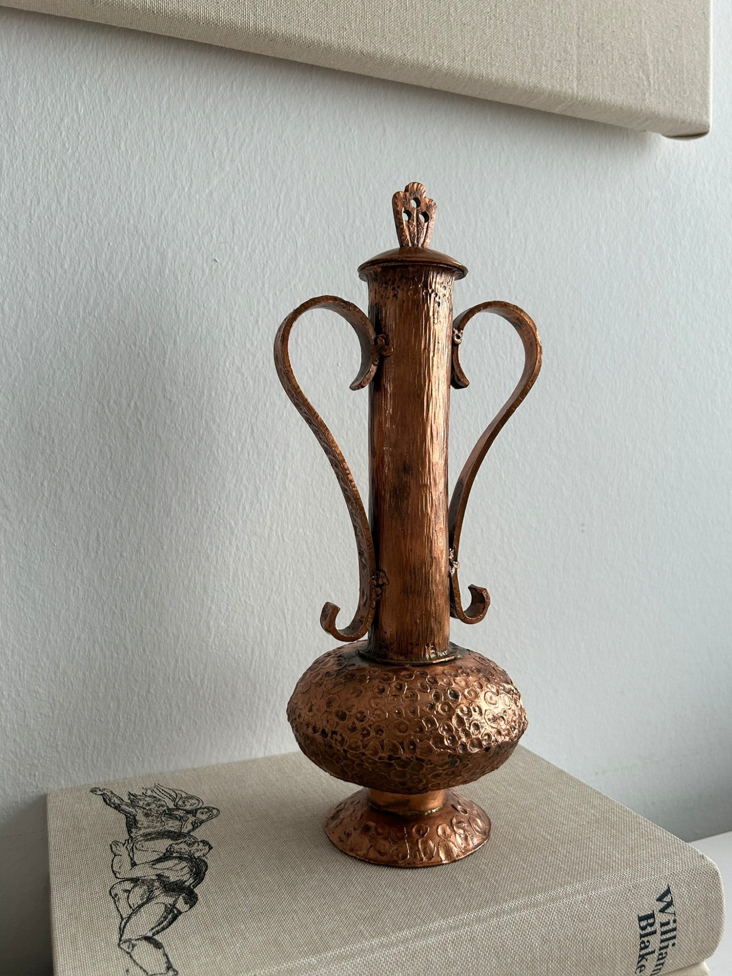 Skulpturale Vintage Kupferkanne, 1970er