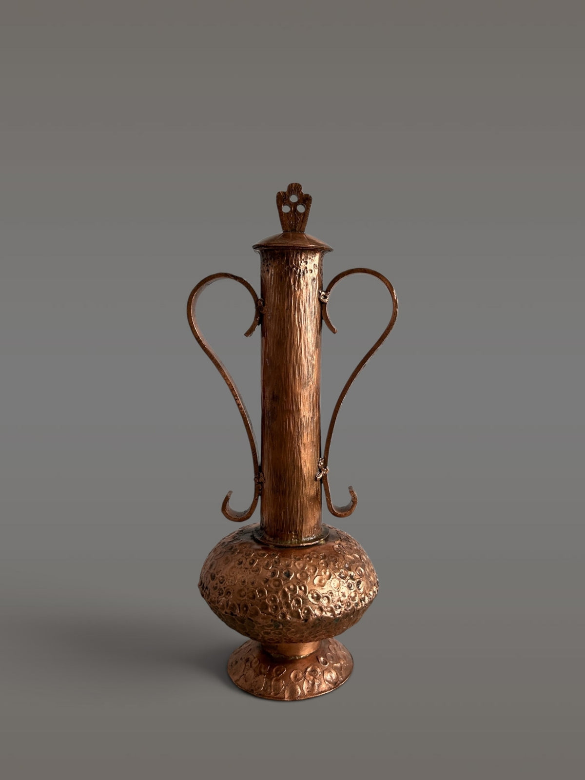 Skulpturale Vintage Kupferkanne, 1970er