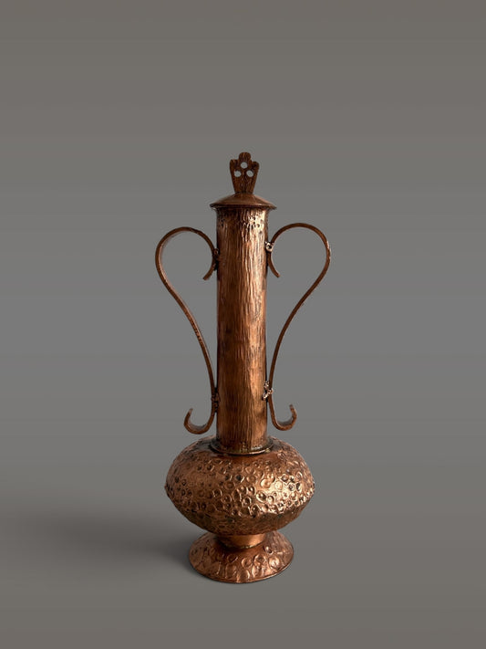 Skulpturale Vintage Kupferkanne, 1970er