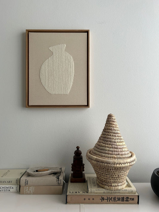 Vessel 1, Handgesticktes Original Kunstwerk auf Leinwand