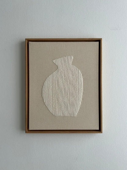 Vessel 1, Handgesticktes Original Kunstwerk auf Leinwand