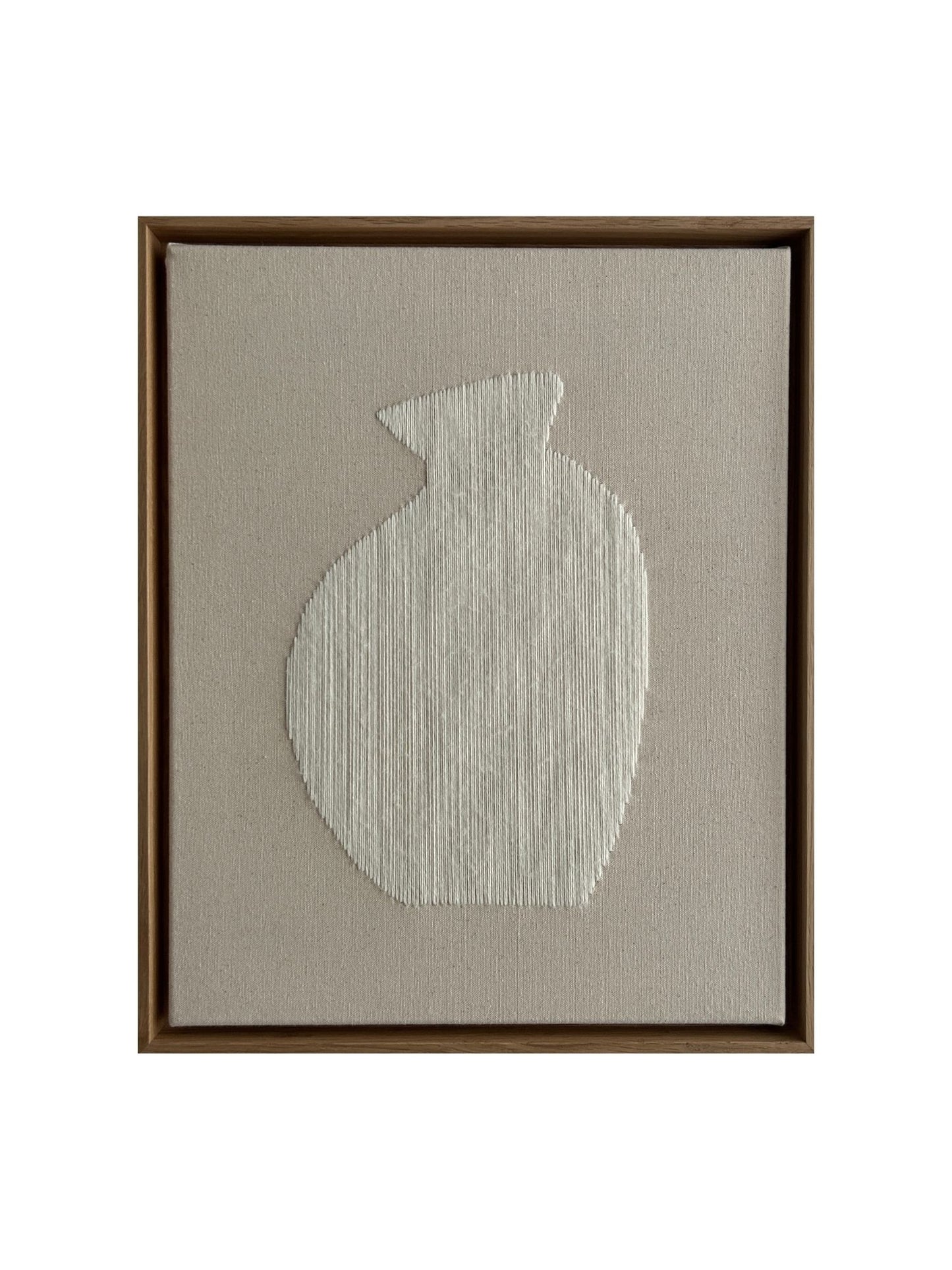 Vessel 1, Handgesticktes Original Kunstwerk auf Leinwand