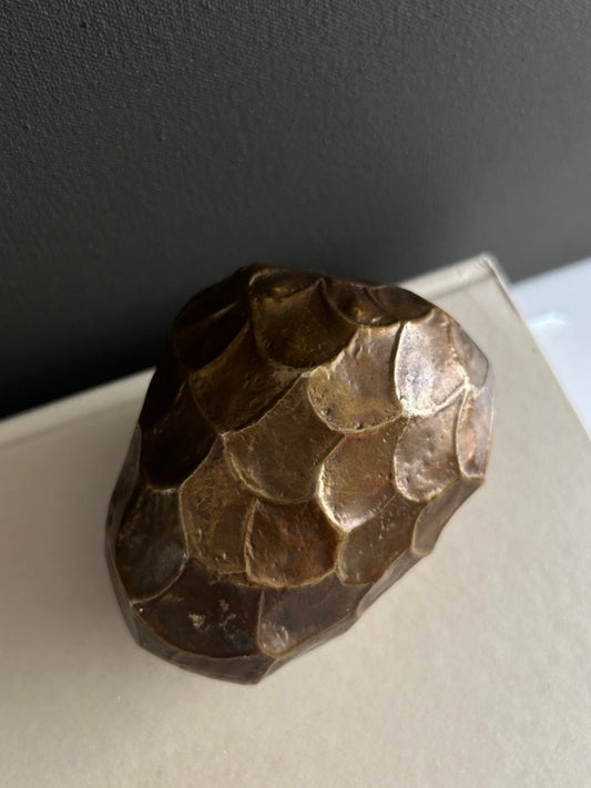 Vintage Bronzeobjekt im organischen Design, 1970er