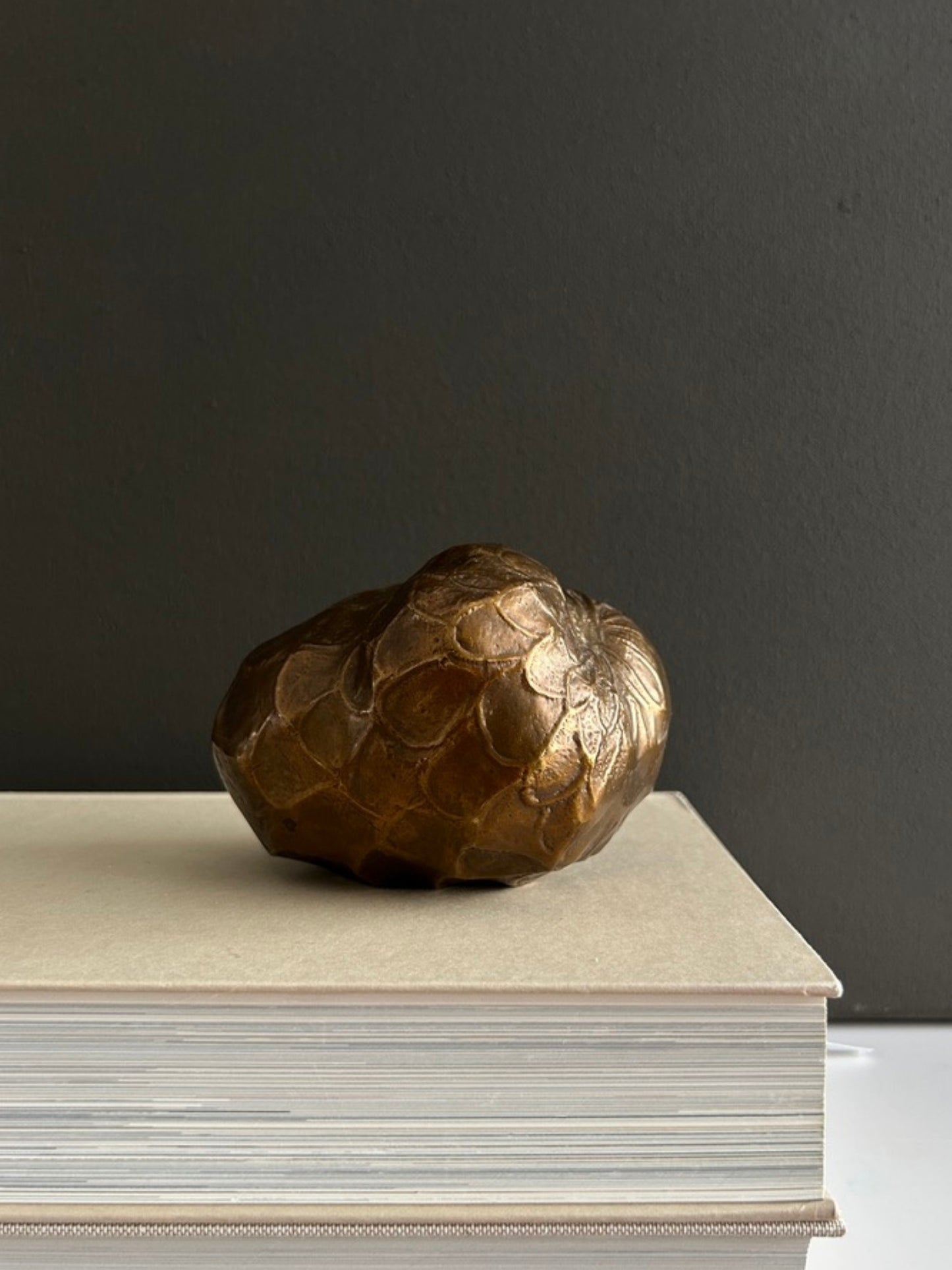 Vintage Bronzeobjekt im organischen Design, 1970er