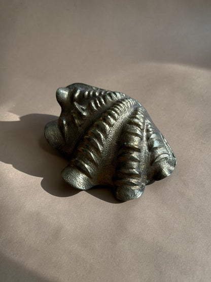 Vintage Messingschale in Muschelform, 1950-1960