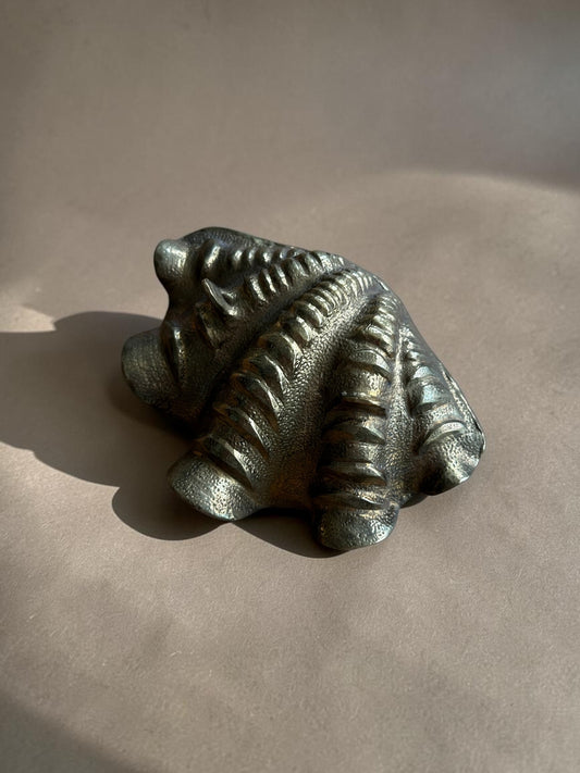 Vintage Messingschale in Muschelform, 1950-1960